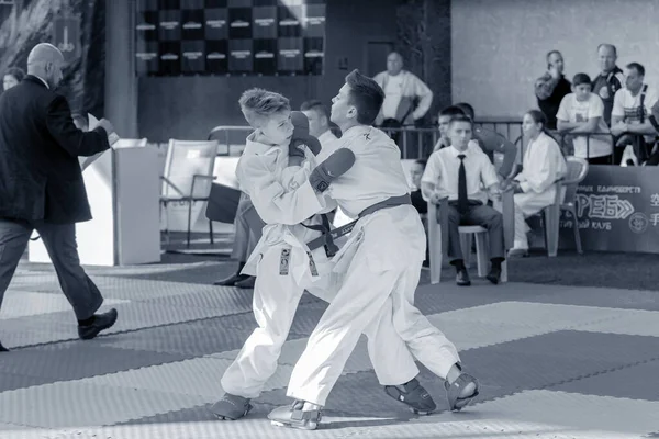 Odessa Ucrania Septiembre 2019 Campeonato Karate Entre Niños Atletas Los — Foto de Stock