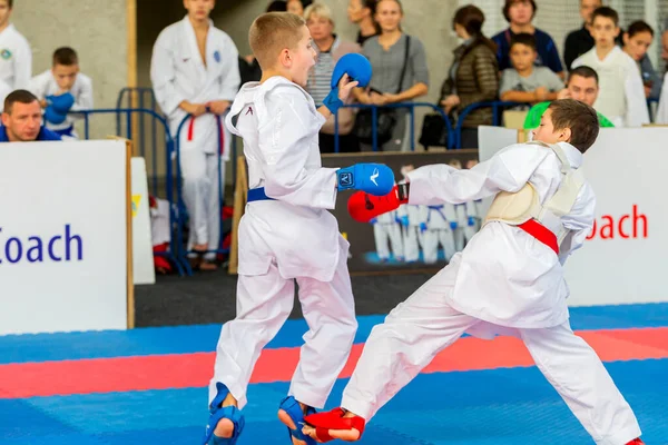 Odessa Ucraina Settembre 2019 Campionato Karate Tra Bambini Degli Atleti — Foto Stock