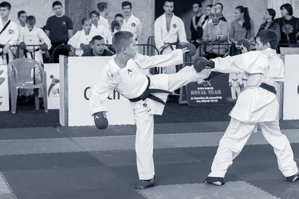 Odessa Ukrajina Září 2019 Mistrovství Světa Karate Mezi Dětmi Sportovců — Stock fotografie