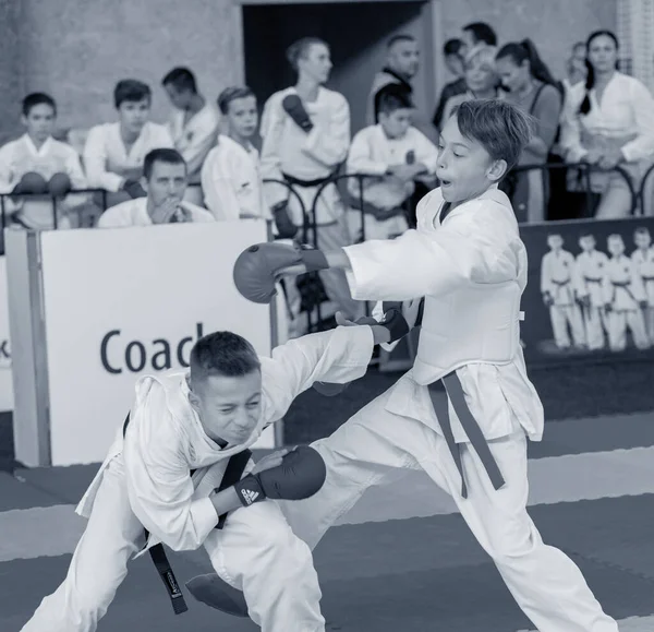 Odessa Ukraina September 2019 Karate Championship Bland Barn Till Idrottare — Stockfoto