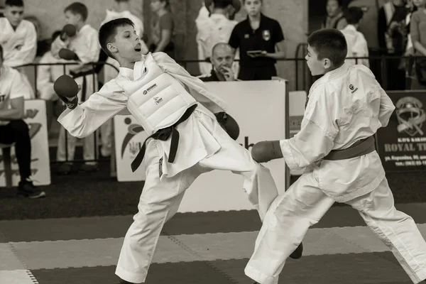 Odessa Ucrania Septiembre 2019 Campeonato Karate Entre Niños Atletas Los —  Fotos de Stock