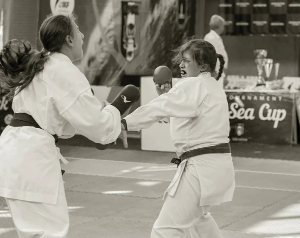 Odessa Ukrajina Září 2019 Mistrovství Světa Karate Mezi Dětmi Sportovců — Stock fotografie