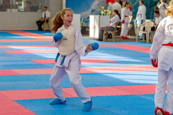 Odessa Ukraine September 2019 Karate Meisterschaft Unter Kindern Von Sportlern — Stockfoto