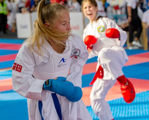 Odessa Ukraina Września 2019 Mistrzostwa Karate Wśród Dzieci Sportowców Najlepsi — Zdjęcie stockowe