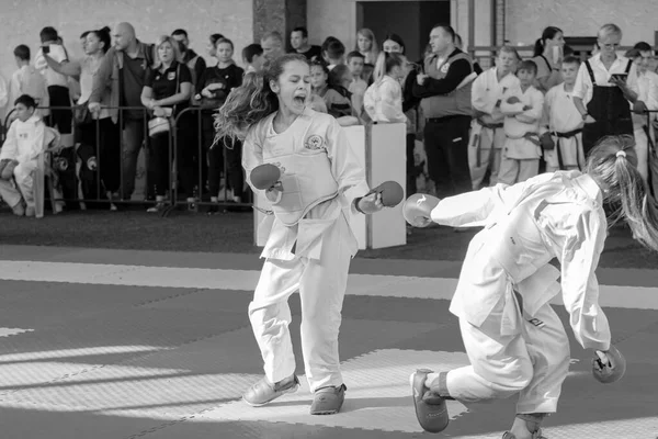 Odessa Ucrânia Setembro 2019 Campeonato Karatê Entre Crianças Atletas Melhores — Fotografia de Stock