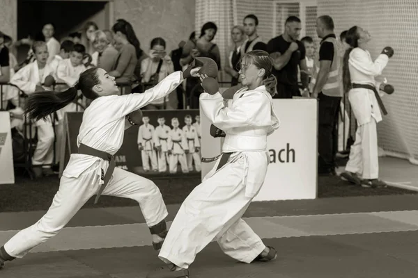 Odessa Ucrania Septiembre 2019 Campeonato Karate Entre Niños Atletas Los — Foto de Stock