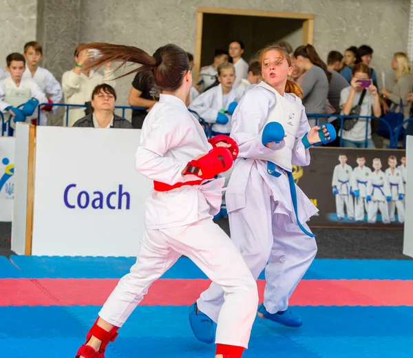 Odessa Ukraina Września 2019 Mistrzostwa Karate Wśród Dzieci Sportowców Najlepsi — Zdjęcie stockowe