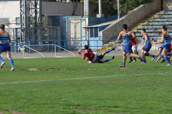 Odessa Ucraina Set 2017 Squadra Nazionale Del Credo Odessa Rugby — Foto Stock