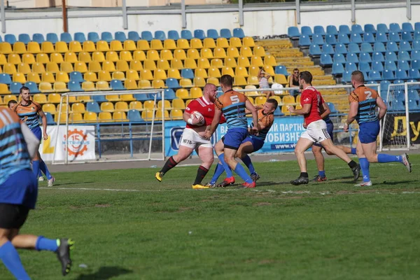 Odessa Ukraine Wrzesień 2017 Drużyna Narodowa Credo Odessa Rugby Championship — Zdjęcie stockowe