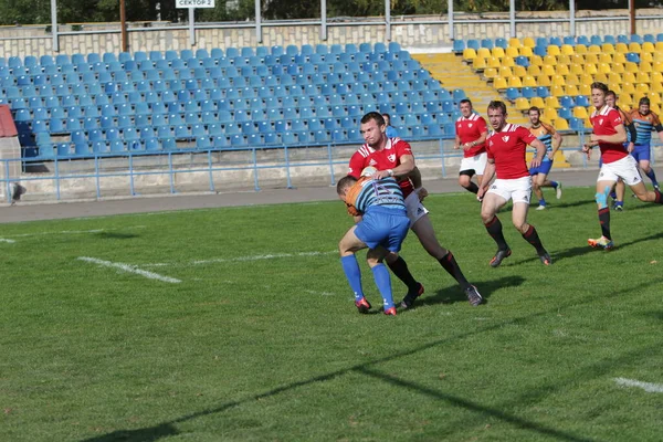 Odessa Ukraine Sept 2017 Nationalmannschaft Der Rugby Meisterschaft Credo Odessa — Stockfoto