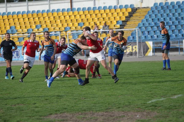 Odessa Ukraine Sept 2017 Echipa Națională Campionatului Rugby Credo Odessa — Fotografie, imagine de stoc