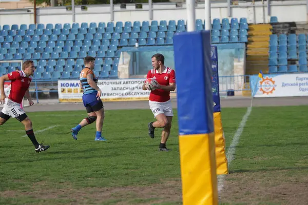 Odessa Ukraine Sept 2017 Nationalmannschaft Der Rugby Meisterschaft Credo Odessa — Stockfoto