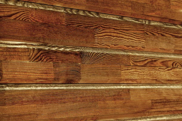 長さに沿って木材のダイをスプライシング技術と創造的な木製の背景 平漆塗りの木地 — ストック写真
