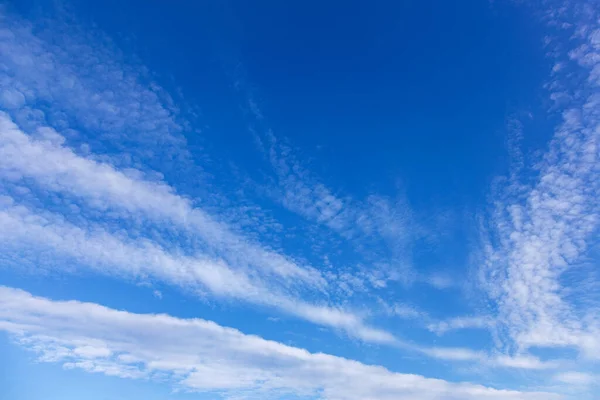 Big Bright Unusual Beautiful Sky White Creative Clouds Blue Sky — Stock Photo, Image