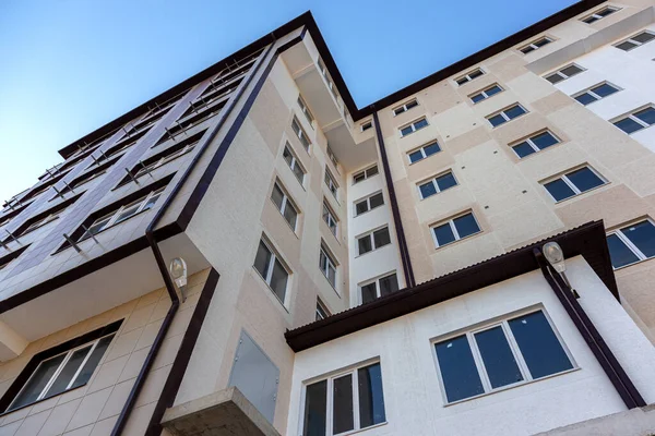 Canteiro Obras Para Construção Novas Pequenas Casas Clube Apartamentos Novo — Fotografia de Stock