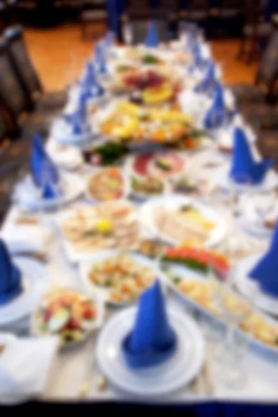 Festliche Tafel Mit Essen Und Trinken Schöne Design Festliche Tafel — Stockfoto