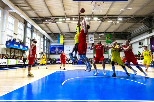 Odessa Ucrânia Fevereiro 2017 Basquete Entre Equipe Masculina Basquete Bipa — Fotografia de Stock