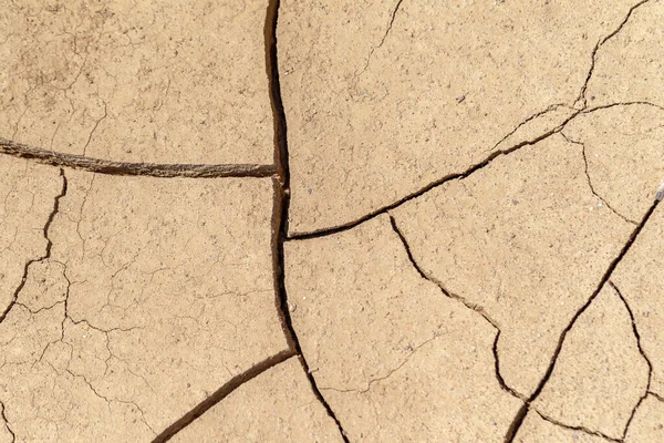 Cracked Earth Concept Cracks Surface Earth Change Result Shrinkage Dirt — Stock Photo, Image