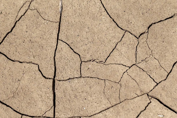 Cracked Earth Concept Cracks Surface Earth Change Result Shrinkage Dirt — Stock Photo, Image
