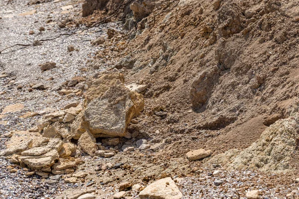 Landslide Zon Svarta Havets Kust Rock Sea Rock Skal Område — Stockfoto
