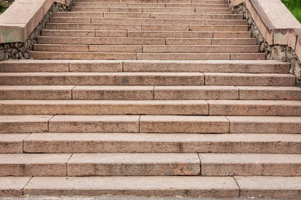 Гранитные Лестницы Заднем Плане Детали Конструкции Каменная Лестница Городском Интерьере — стоковое фото