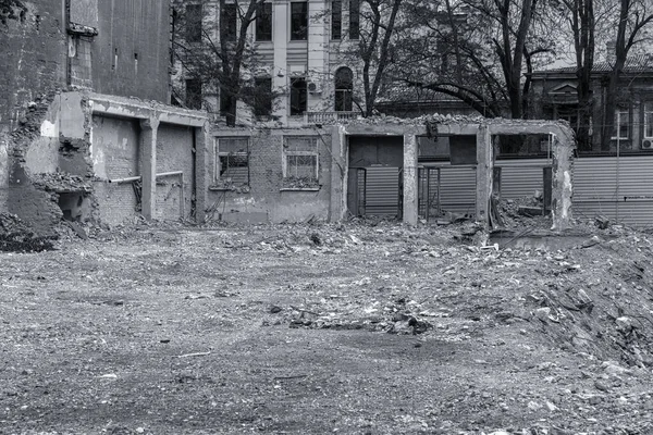 Odessa Ukraine 2020 역사적 도시의 재건의 실수로 주거용 건물의 대재난 — 스톡 사진