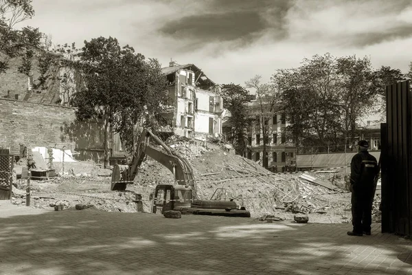 Odessa Ukraine Mei 2020 Historisch Woongebouw Stortte Als Gevolg Van — Stockfoto