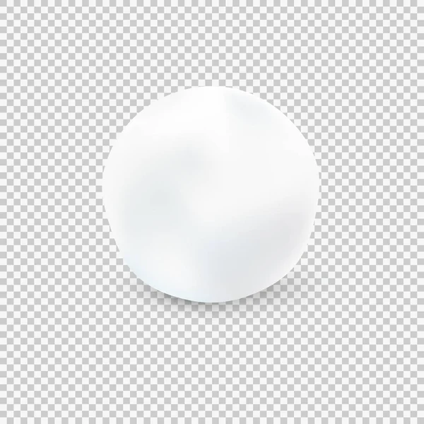 Snowball Isolated On Transparent Background. Vector Illustration — Stock Illustration Snowball Isolated On Transparent Background. Vector Illustration Vector Graphics