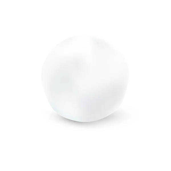 Snowball Isolated On White Background. Vector Illustration — Stock Illustration Snowball Isolated On White Background. Vector Illustration Stock Vector