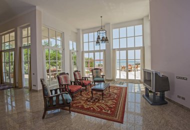 Lüks daire oturma odası iç tasarım