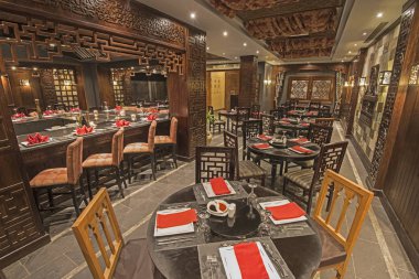 Bir lüks otel Asya Restoran iç