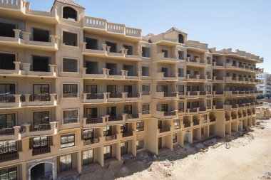 Dış bir daire blok inşaat tropikal tatil