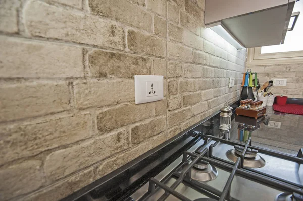 Dapur modern di apartemen mewah — Stok Foto