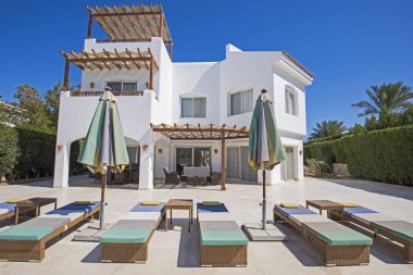 Luxury tropical holiday villa resort