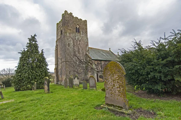 Vieille Église Cimetière Dans Une Communauté Rurale Anglaise — Photo