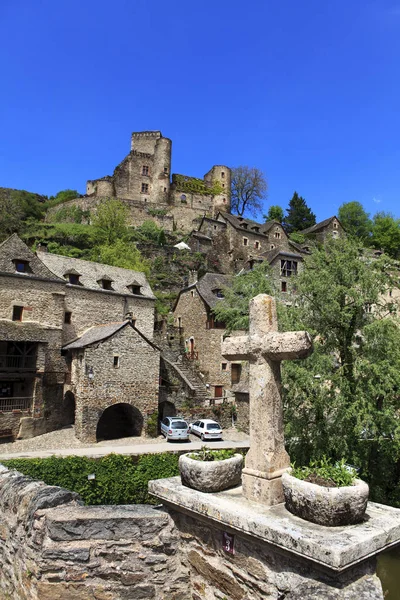 Alte Häuser des typischen Dorfes — Stockfoto