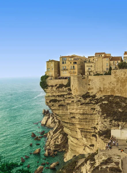 Famous cliff of bonifacio — Stock Photo, Image