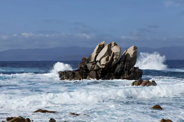 Costa y mar de Córcega — Foto de Stock