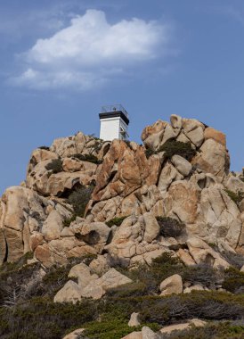 Corsica'deki / daki ünlü deniz feneri