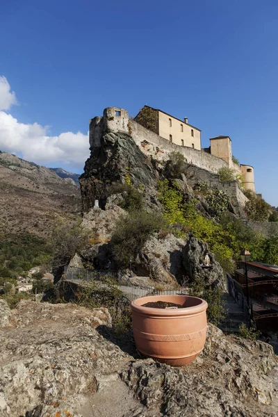 Perched citadel of Corte — Stock Photo, Image