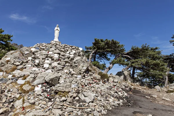 Statua della madonna in Corsica — Foto Stock