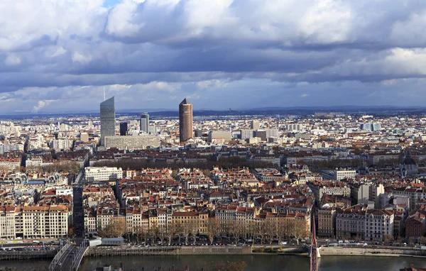 Blick Auf Die Stadt Von Oben — Stockfoto