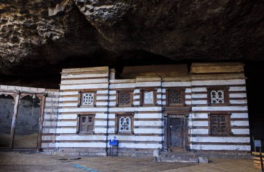 bir mağarada inşa monolitik Etiyopya Kilisesi