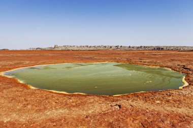 Etiyopya çölde jeolojik merak
