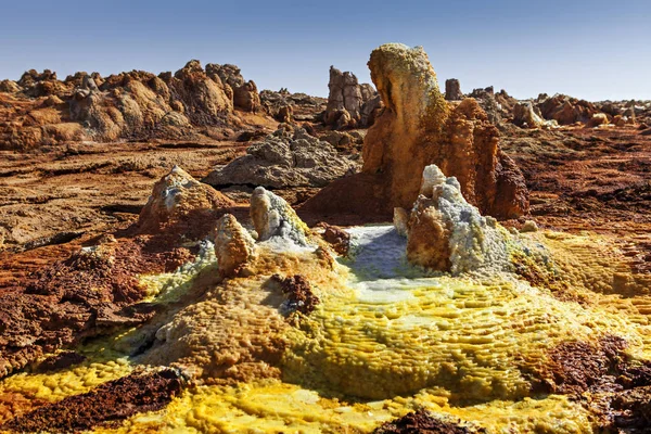 Curiosità Geologica Nel Deserto Etiope — Foto Stock