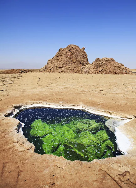 Curiosità Geologica Nel Deserto Etiope — Foto Stock