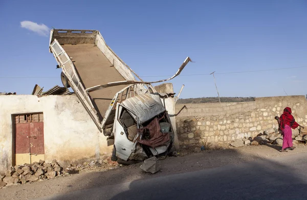 Havárie Kamionu Etiopia — Stock fotografie