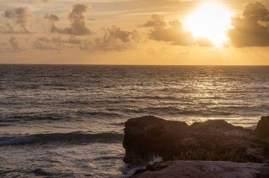 Karayip Denizi 'nde gün doğumu, Isla Mujeres, Meksika