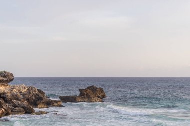 Karayip Denizi 'nde gün doğumu, Isla Mujeres, Meksika