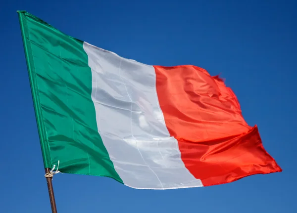 旗イタリア クローズ アップ — ストック写真